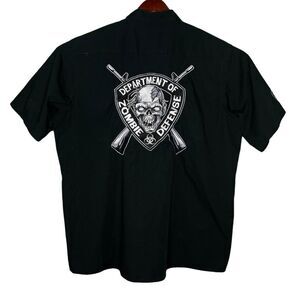 Lethal Threat Zombie Defense Work Shirt Men’s Sz XXL